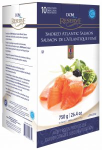 DOM Reserve Smoked Atlantic Salmon, 10 pk box