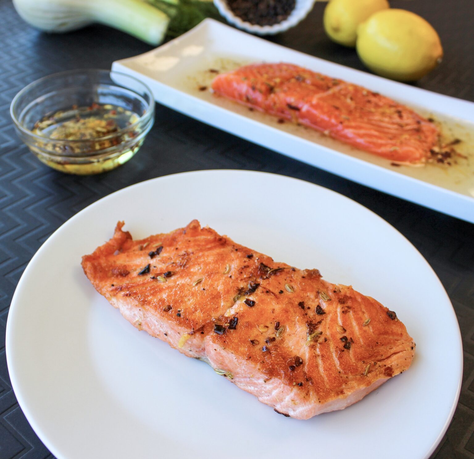 Lemon, Fennel and Chili Overnight Marinated Salmon DOM International